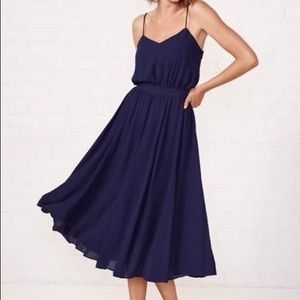 NWT Paper Crown Mesa Dress Navy size 2/4
